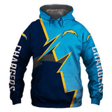 20% OFF Los Angeles Chargers Hoodie Zigzag - Hurry up! Sale Ends in