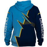 20% OFF Los Angeles Chargers Hoodie Zigzag - Hurry up! Sale Ends in