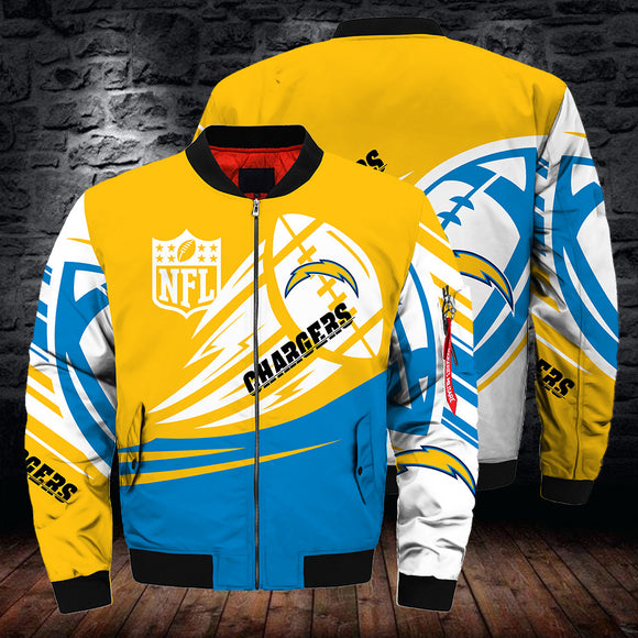 17% OFF Hot Los Angeles Chargers Jacket Mens Ultra-balls Graphic