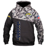 20% OFF Los Angeles Chargers Military Hoodie 3D- Limited Time Sale