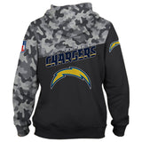 20% OFF Los Angeles Chargers Military Hoodie 3D- Limited Time Sale