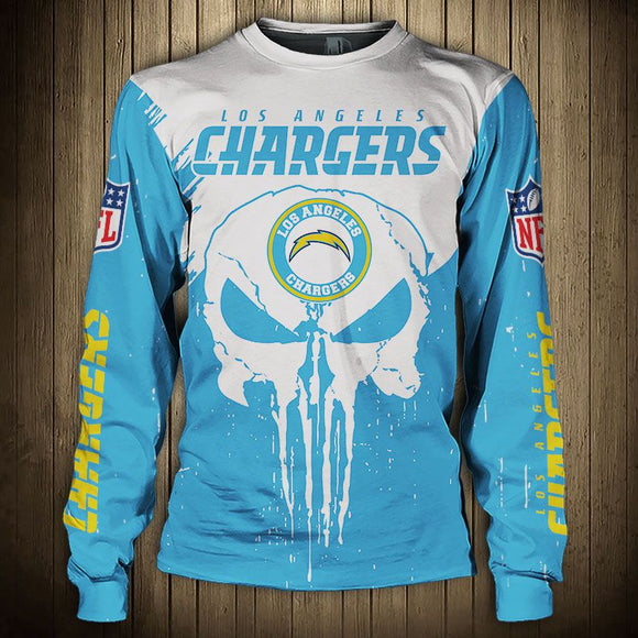 20% OFF Men’s Los Angeles Chargers Sweatshirt Punisher On Sale