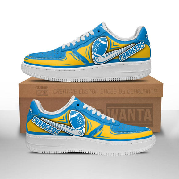 23% OFF Best Los Angeles Chargers Sneakers Air Force Mens Womens
