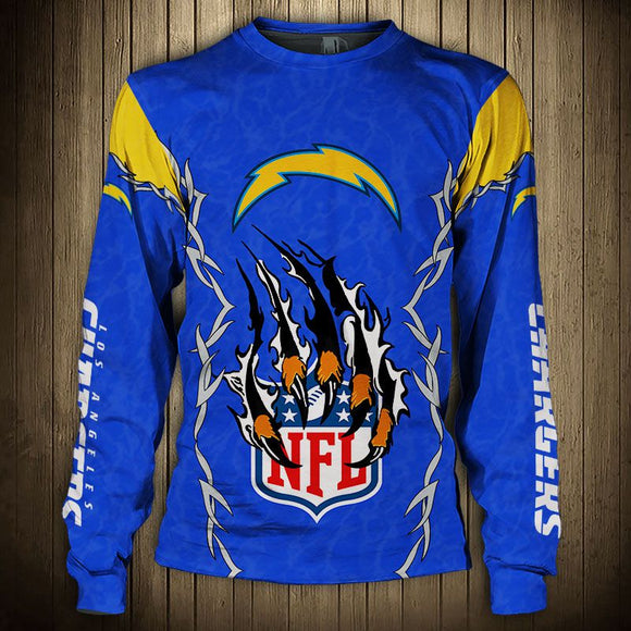 20% OFF Best Best Los Angeles Chargers Sweatshirts Claw On Sale