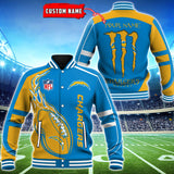 19% OFF Los Angeles Chargers Varsity Jackets Monster Energy Custom Name