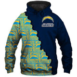 Up To 20% OFF Best Los Angeles Chargers Zipper Hoodies Repeat Logo