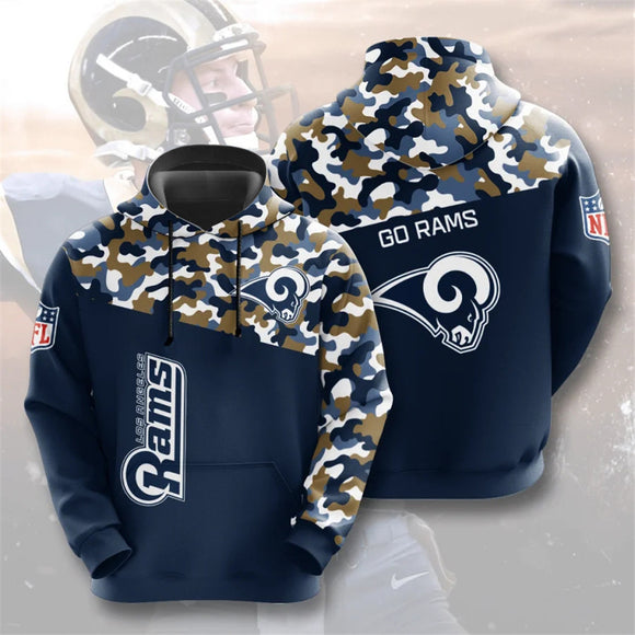 20% OFF Los Angeles Rams Army Hoodie 3D- Limited Time Sale