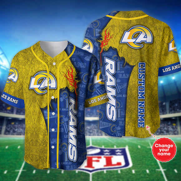 20% OFF Best Los Angeles Rams Baseball Jersey Shirt Custom Name