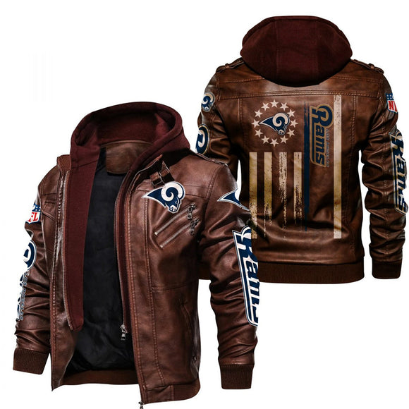 30% OFF Los Angeles Rams Faux Leather Jacket - Limited Time Offer