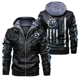 30% OFF Los Angeles Rams Faux Leather Jacket - Limited Time Offer