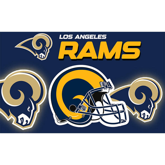 25% OFF Los Angeles Rams Flag 3x5 Helmet Design Banner - Only Today
