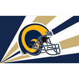 Up To 25% OFF Los Angeles Rams Flags Helmet 3x5ft
