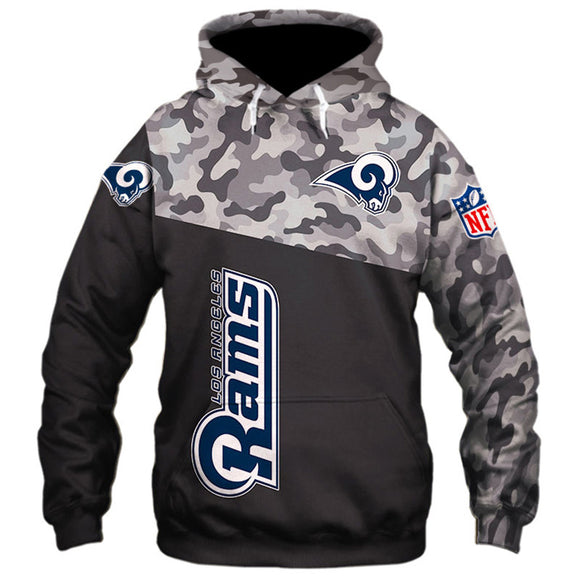 20% OFF Los Angeles Rams Military Hoodie 3D- Limited Time Sale