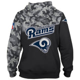 20% OFF Los Angeles Rams Military Hoodie 3D- Limited Time Sale