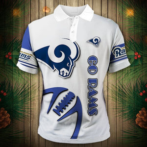 20% OFF Best Men’s White Los Angeles Rams Polo Shirt For Sale