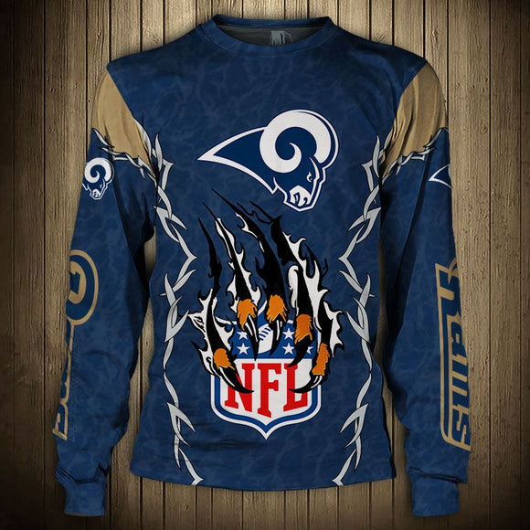 20% OFF Best Best Los Angeles Rams Sweatshirts Claw On Sale