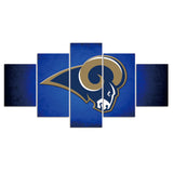 Up to 30% OFF Los Angeles Rams Wall Art Cool Logo Canvas Print