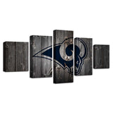 Up to 30% OFF Los Angeles Rams Wall Art Wooden Canvas Print