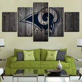 Up to 30% OFF Los Angeles Rams Wall Art Wooden Canvas Print