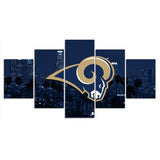 Up To 30% OFF Los Angeles Rams Wall Decor Night City Canvas Print