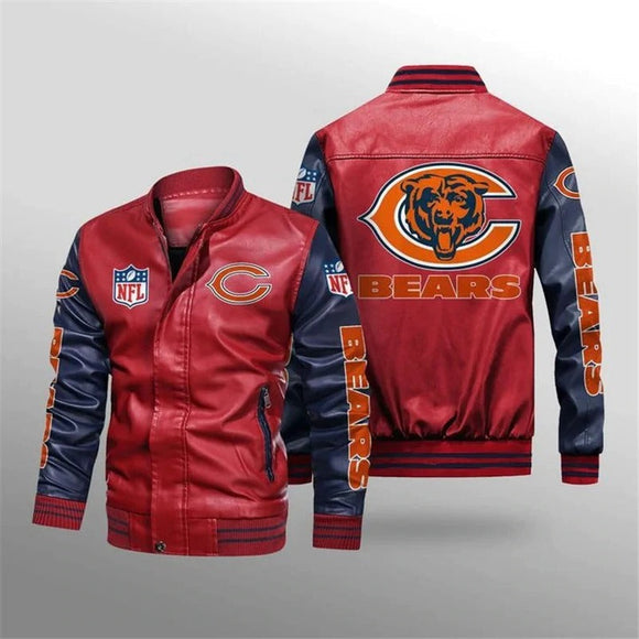 Men's Chicago Bears Leather Jacket Limited Edition Footballfan365