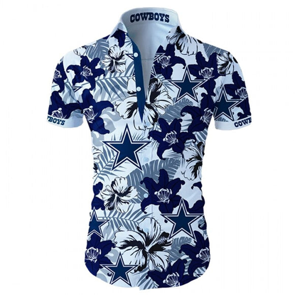 Men's Dallas Cowboys Hawaiian Shirt No1 Footballfan365