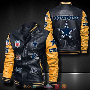 Men's Dallas Cowboys Leather Bomber Jackets Footballfan365