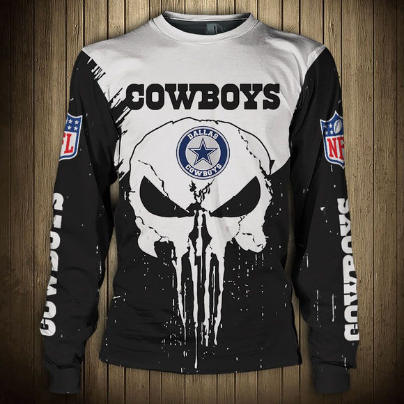 Men’s Dallas Cowboys Sweatshirt Punisher On Sale Footballfan365