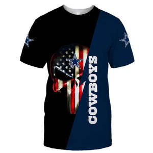 Men’s Dallas Cowboys T Shirt Flag USA Footballfan365