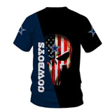 Men’s Dallas Cowboys T Shirt Flag USA Footballfan365