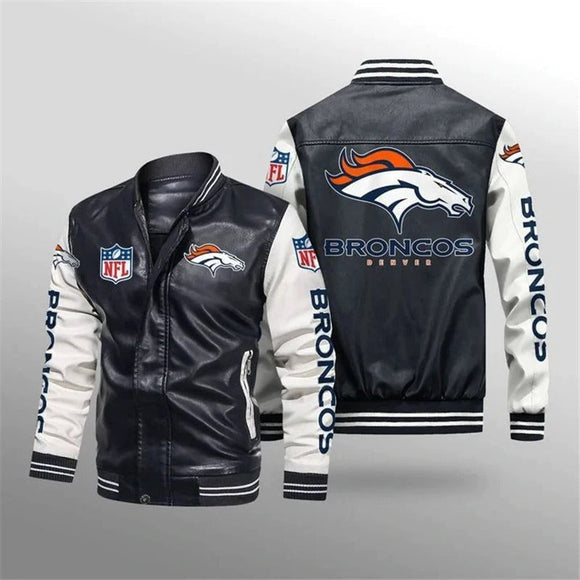 Men's Denver Broncos Leather Jacket Limited Edition Footballfan365
