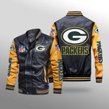 Men's Green Bay Packers Leather Jacket Limited Edition Footballfan365