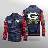 Men's Green Bay Packers Leather Jacket Limited Edition Footballfan365