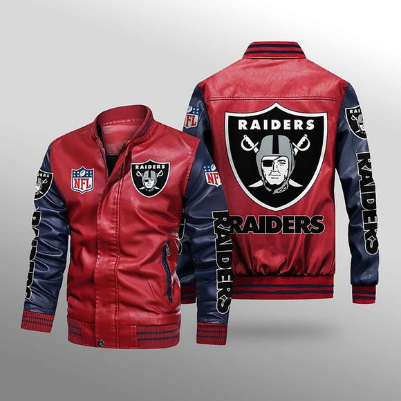 Men's Las Vegas Raiders Leather Jacket Limited Edition Footballfan365