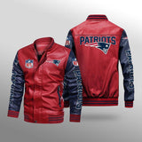 Men's New England Patriots Leather Jacket Limited Edition Footballfan365