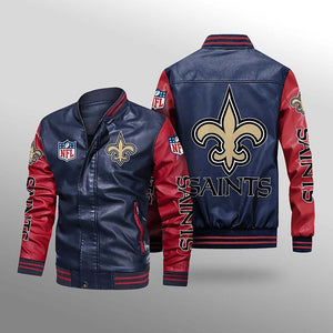 Men's New Orleans Saints Leather Jacket Limited Edition Footballfan365