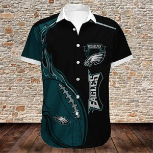 Men’s Philadelphia Eagles Button Down Shirt Footballfan365