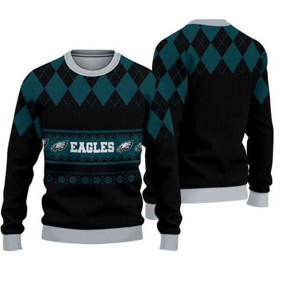eagles light up christmas sweater