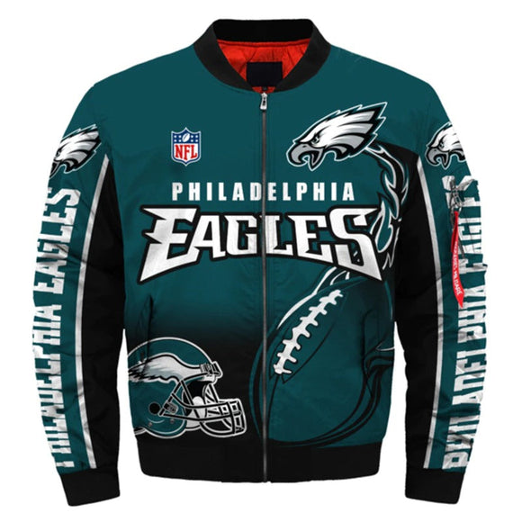 Men’s Philadelphia Eagles Jacket Helmet Footballfan365