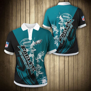 Men’s Philadelphia Eagles Polo Shirt Fly Eagles Fly Footballfan365