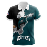 Men’s Philadelphia Eagles Polo Shirt Mascot Footballfan365