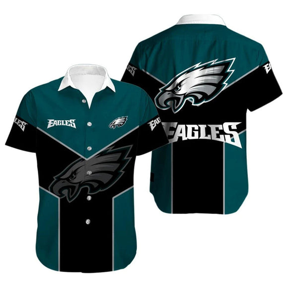 Men’s Philadelphia Eagles Shirt Black & Green Footballfan365