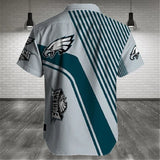 Men's Philadelphia Eagles Shirt Stripes Short Sleeve Footballfan365