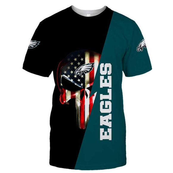 Men’s Philadelphia Eagles T Shirt Flag USA Footballfan365