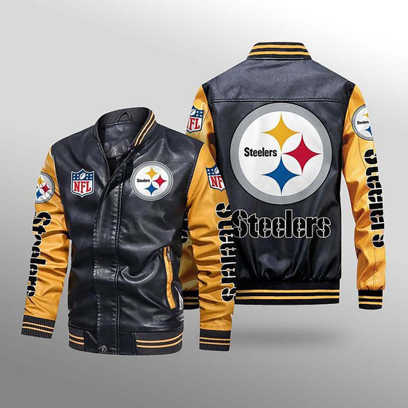 Men's Pittsburgh Steelers Leather Jacket Limited Edition Footballfan365