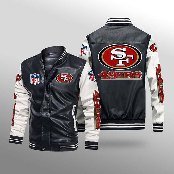 Men's San Francisco 49ers Leather Jacket Limited Edition Footballfan365