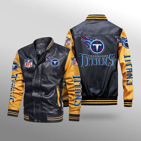 Men's Tennessee Titans Leather Jacket Limited Edition Footballfan365
