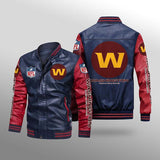 Men's Washington Football Team Leather Jacket Limited Edition Footballfan365