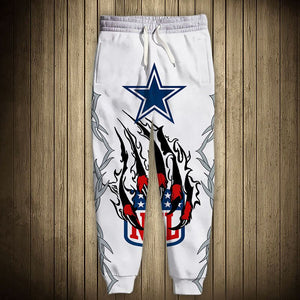 Men’s White Dallas Cowboys Sweatpants Claws Footballfan365