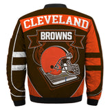 17% OFF Best Men Cleveland Browns Jacket Football Cheap - Plus size